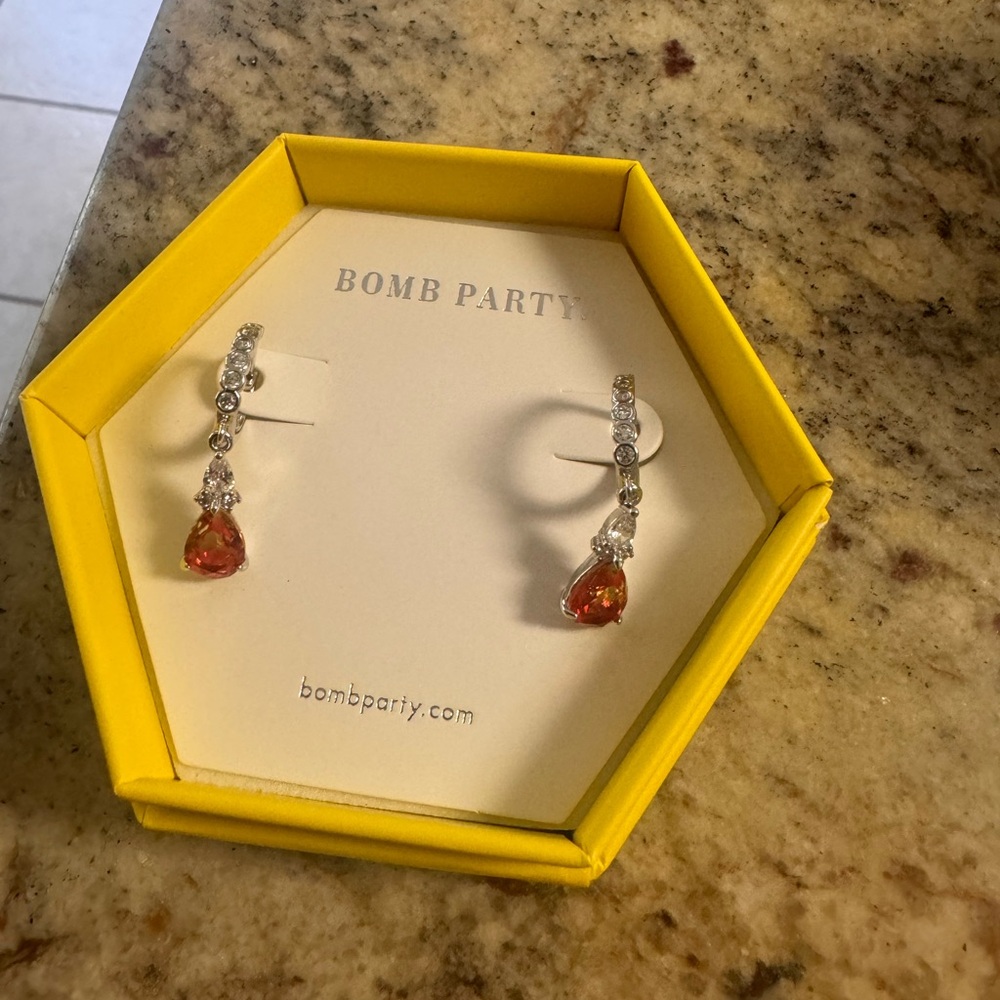 Bomb Party Earrings RBP3706 Jasmine’s Jewels Watermelon Tourmaline